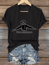 Women's You're A Daisy If You Do Print V-Neck T-Shirt